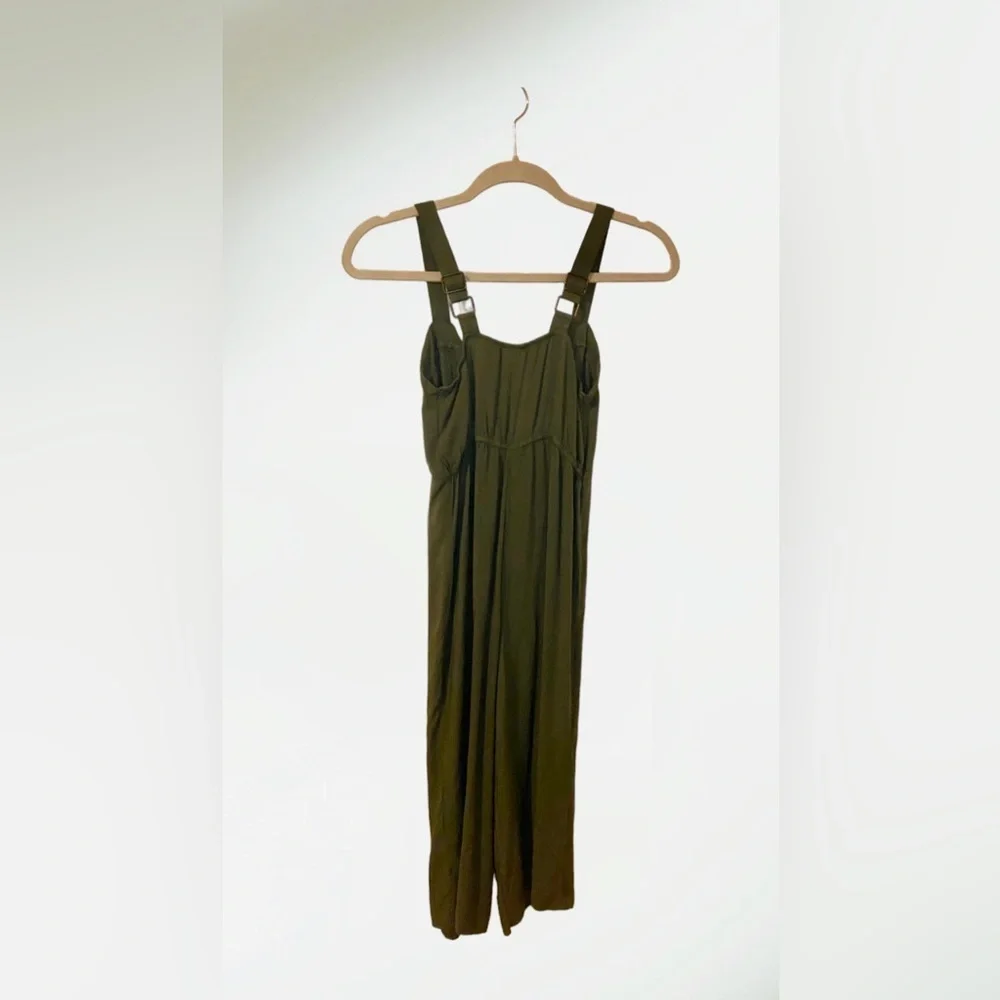 Art Class Hunter Green Romper Overalls Size Medium (7/8)